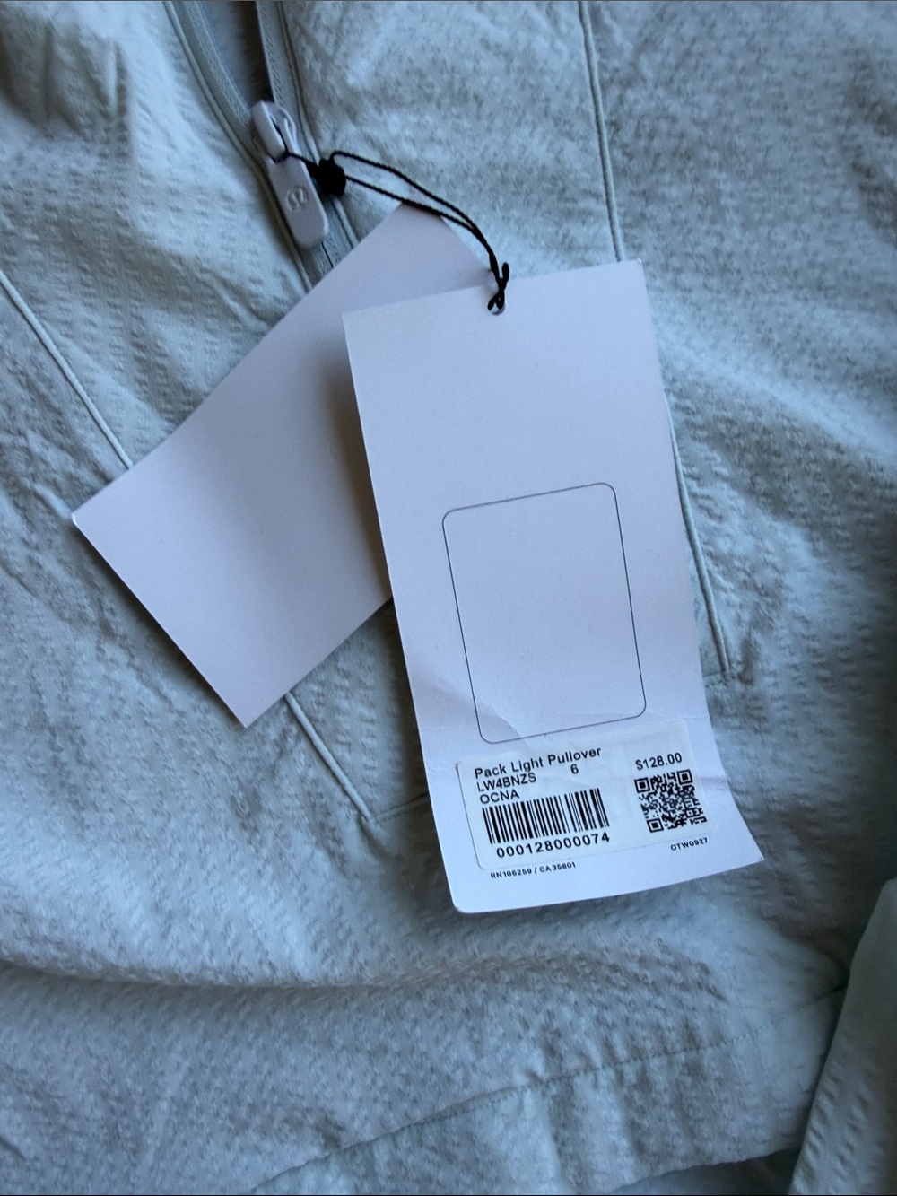 Lululemon Pack Light Pullover Size 6 Light Blue - Picture 4 of 5